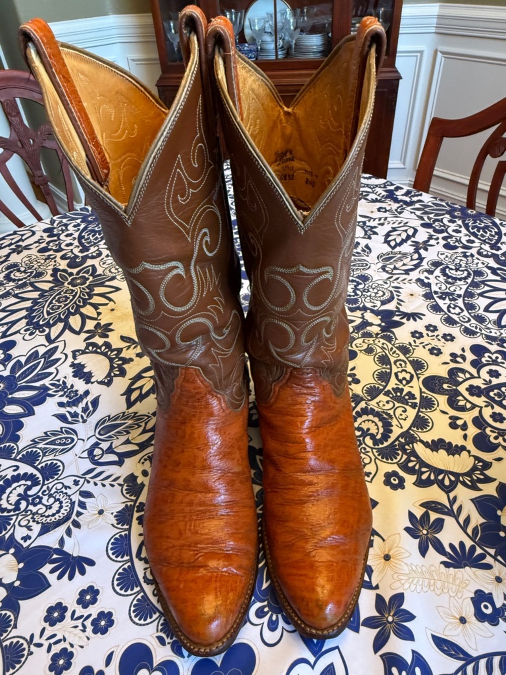 Vintage Tony Lama “El Rey” African Antelope (Kudu) boots - Size 8.5D